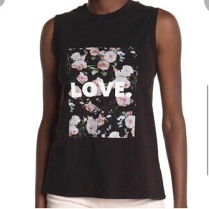 REBECCA MINKOFF black love tank top